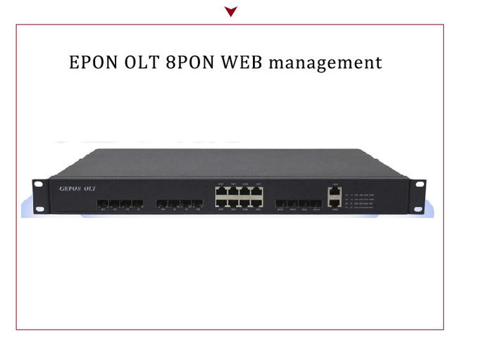 8 port PON EPON OLT 1U 8 PORT Gepon olt 4-Uplink Ports Jenis rackmount