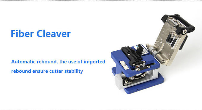 Alat Penyambung Serat Optik dengan Mesin Pemotong Kabel Cleaver Fiber Optic Laser Sumber Cahaya Pon Power Meter